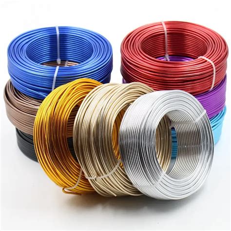 37mroll 25mm Diameter Colored Oxidation Aluminum Wire For Diy Metal
