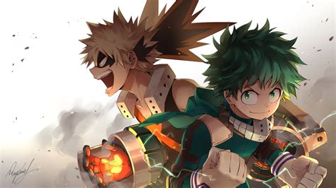 2048x1152 Izuku Midoriya And Katsuki Bakugou Art 2048x1152 Resolution