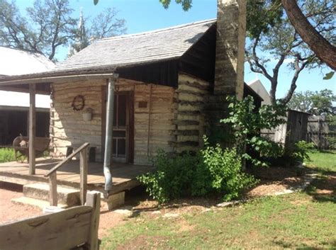 Log Cabin At Pioneer Museum Complex Fredericksburg Tx Picture Of
