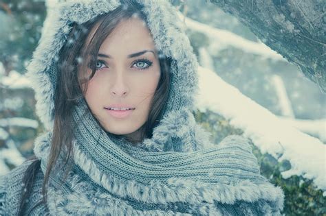Sarah Allag Babe Model Snow Hd Wallpaper Pxfuel