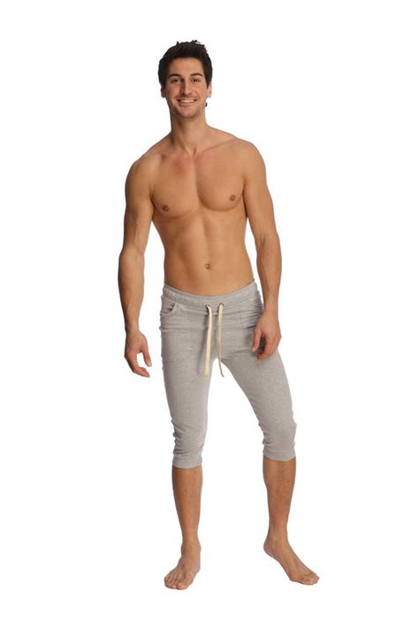 Cuffed Yoga Pants For Men Heather Grey Mens Yoga Pant From Organic Fibers Men S Yoga