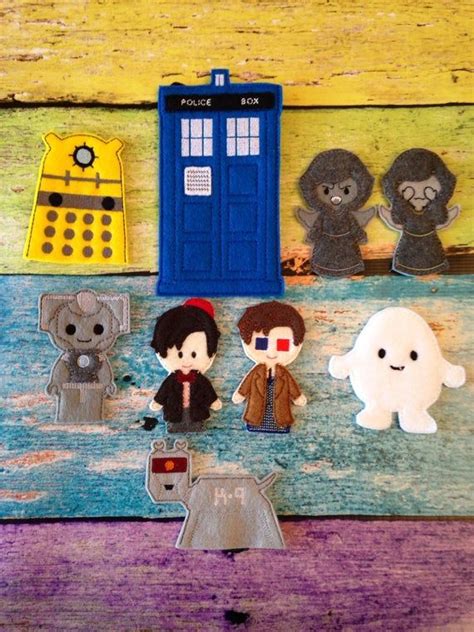 The Doctor Inspired Finger Puppet Busy Bag Set By