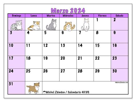 Calendario Marzo 2024 481 Michel Zbinden Es