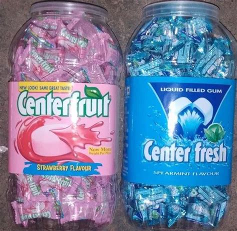 Perfetti Liquid Filled Gums Center Fresh Packaging Type Plastic Jar