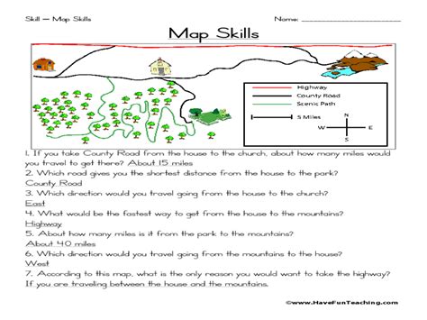 President george washington worksheet for students.pdf printable test. 2nd Grade Map Skills Worksheets | Kids Activities