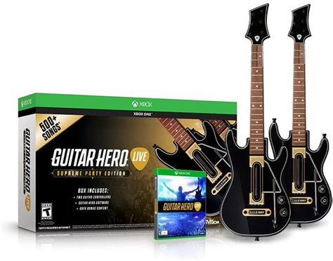 Guitar Hero Live Supreme Party Edition 2 Pack Bundle Xbox One Game