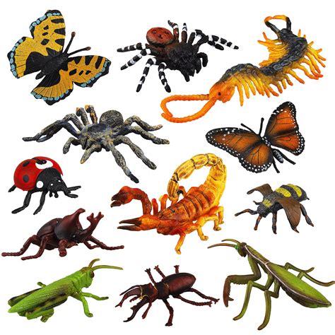 Buy Toymany 12pcs Realistic Bugs Figures Toys Plastic Insects