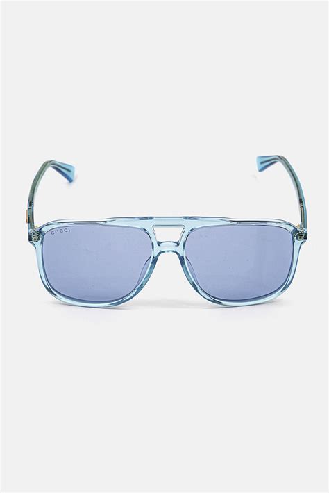 buy gucci women gg0262s core sunglasses light blue online brands for less