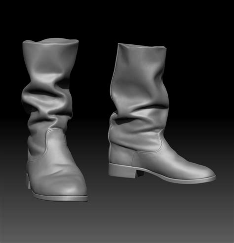 Boots Pair Of Free 3d Model Cgtrader
