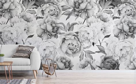 Bold Floral Pattern Wall Mural Clara