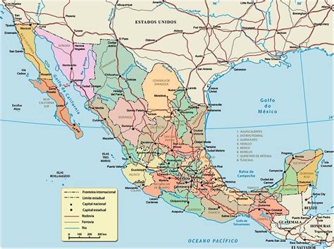 Mapa Do México México Mapa Online