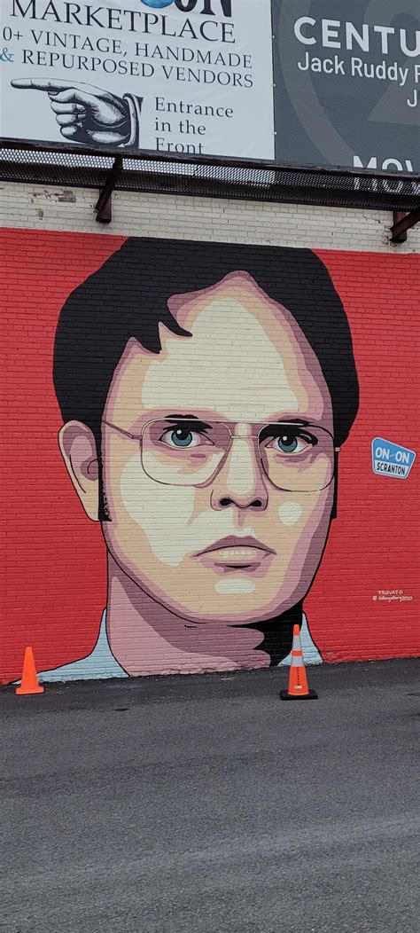 Theres A New Dwight Schrute Mural In North Scranton Dundermifflin
