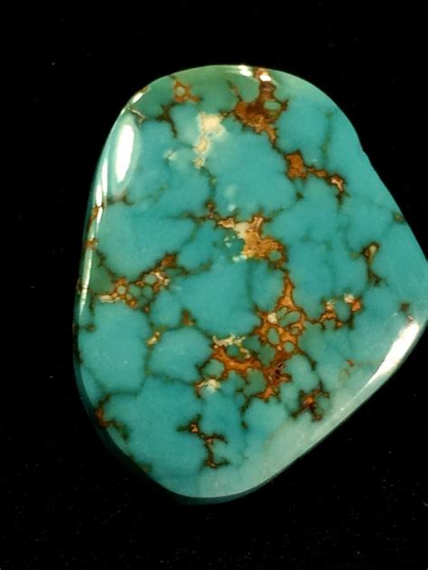 Carico Lake Turquoise Natural Gem Blue Green Spiderweb Etsy