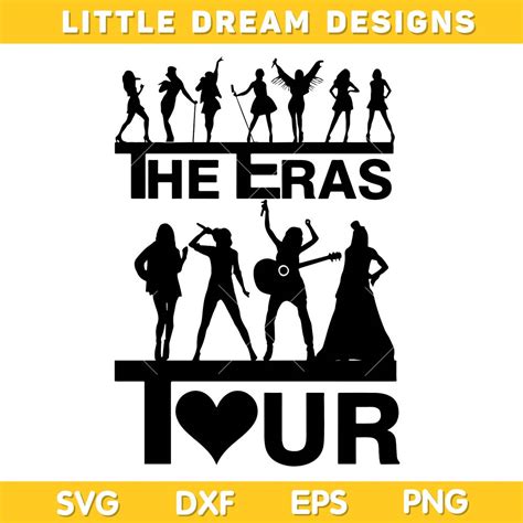 Taylor Swift The Eras Tour Svg Black And White Taylor Swift Inspire