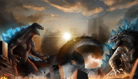 Shin Vs Legendary Godzilla Godzilla Godzilla 2014 Kaiju Monsters