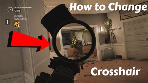 How To Change Your Crosshair Color In Rainbow Six Siege Xboxps4 Youtube