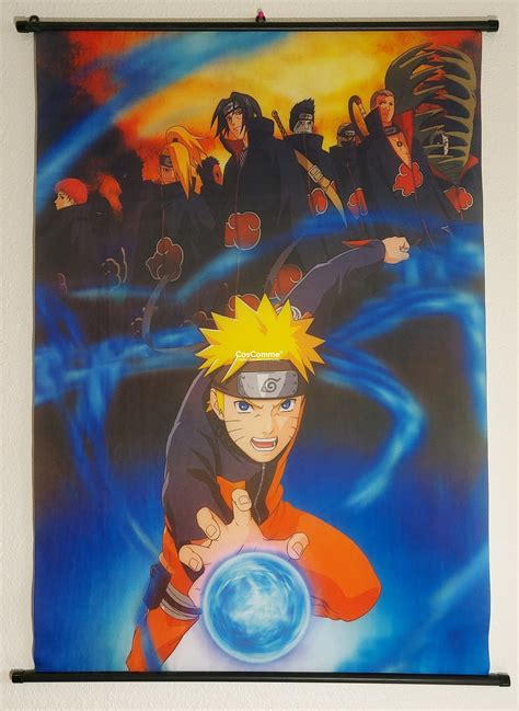 Anime Naruto Wall Scroll Fabric Poster Preowned Coscomme
