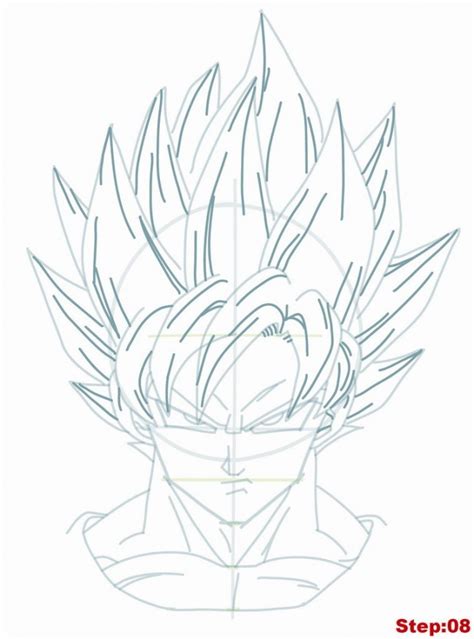 The eyes are simple, but they are the cornerstone of this composition. art fun artist drawings dragon ball Z goku Super Saiyan drawing steps robthatstupidguy •