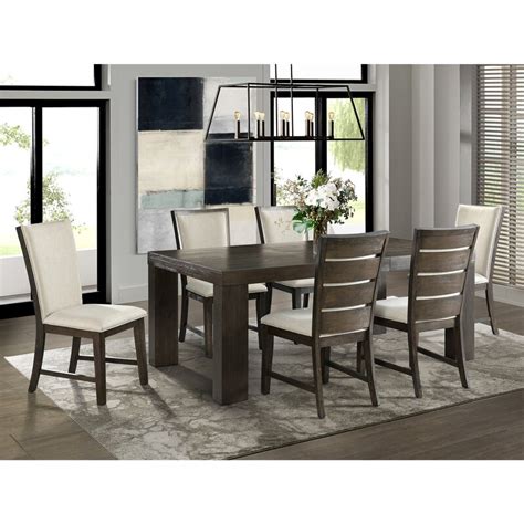 The extendable glass dining table with tempered glass designs looks more modern and trendy. Laurel Foundry Modern Farmhouse Joey 7 Piece Solid Wood ...