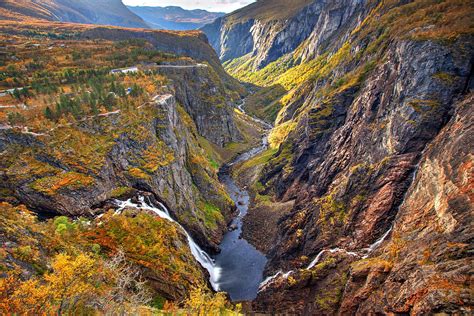 The Abyss Vøringfossen Waterfall In Autumn Norway The Si Flickr