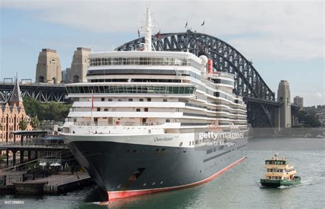 Cunard Cruise Ship Queen Elizabeth Berthed At The Overseas Passenger