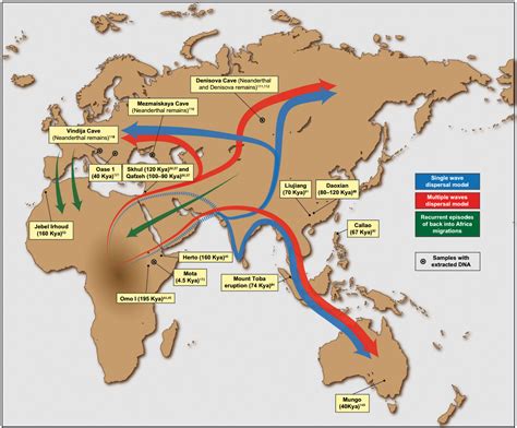 30 Early Humans Migration Map Online Map Around The World