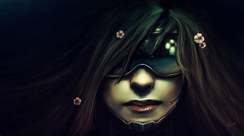 Online Crop Hd Wallpaper Cyberpunk Face Goth Subculture Girl