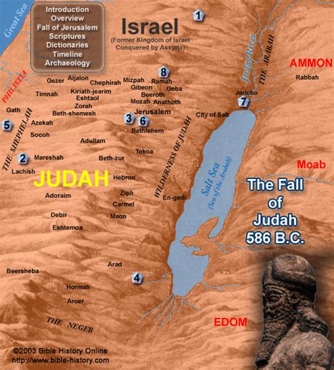 The history of the tribe of judah, which eventually became a nation, begins in the book of genesis. Archaeology - The Fall of Judah with Map (Bible History ...