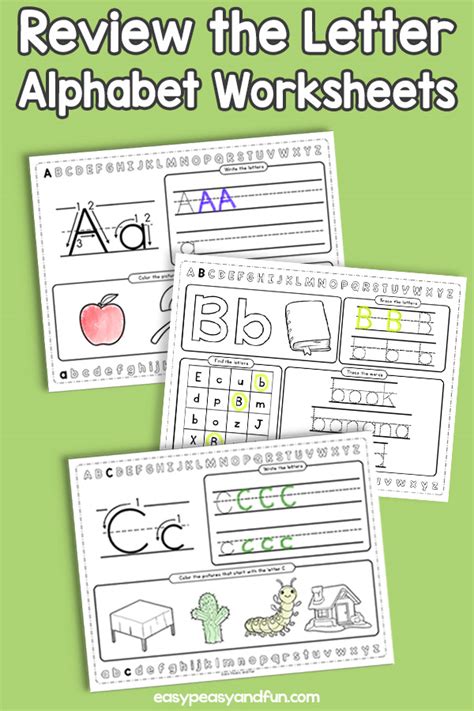 Review The Letters Alphabet Worksheets Easy Peasy And Fun Membership