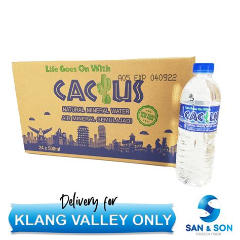 Truly a gift of nature, cactus natural mineral water is extracted 420ft underground from pure and clean natural water sources, which explains why it is rich in minerals. Cactus Mineral Water 500ml x 24 Botols (1 Carton) | Shopee ...