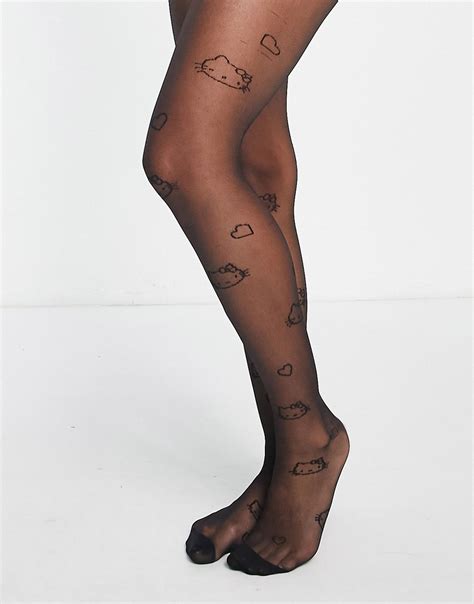 Skinnydip X Hello Kitty Tights In Black Modesens