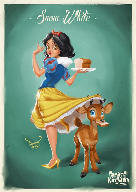 Snow White Pin Up Girl By Pangketepang On Deviantart