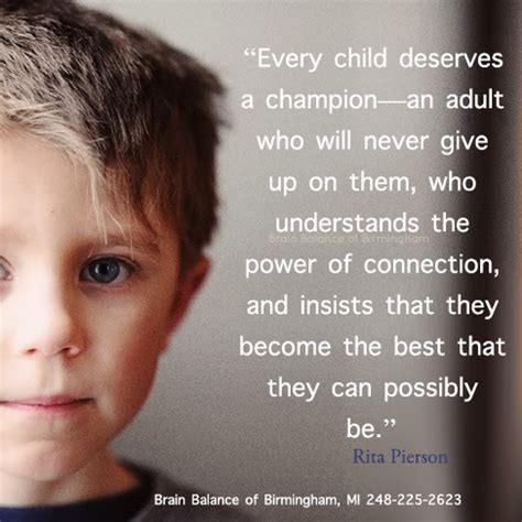 Quote every child deserves a champion. ~ chalkboard style educators, teachers, children, casa. "Every child deserves a champion—an adult who will never give up on them, who understands the ...