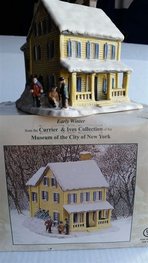 Currier And Ives Museum Of New York Early Winter Handpainted Porcelain