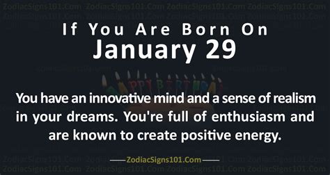 January 29 Zodiac Is Aquarius Birthdays And Horoscope Zodiacsigns101