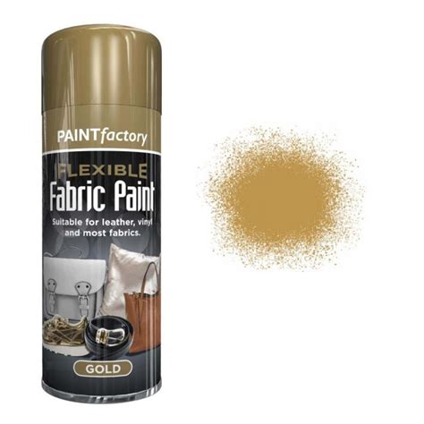 Gold Fabric Spray Paint 200ml Flexible Clothes Aerosol Sprayster