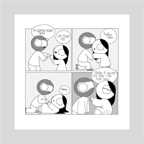 tickle an art print by catana chetwynd cute couple comics relationship comics catana comics