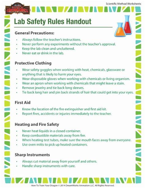 294 blind bay road mica creek, british columbia v0e 2l0, canada. Lab Safety Worksheet Pdf Awesome Lab Safety Rules Handout Worksheet - Printable for Kids - sod ...