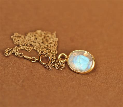 Moonstone Necklace Gold Moonstone June Birthstone A