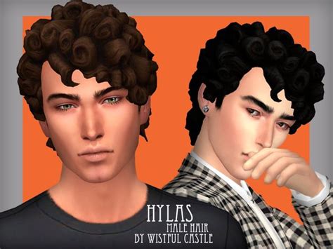 Wistfulcastles Hylas Male Hair Sims 4 Curly Hair Sims 4 Hair Male
