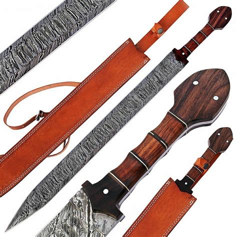 Custom Handmade Damascus Steel Unique Gladius Sword With Etsy