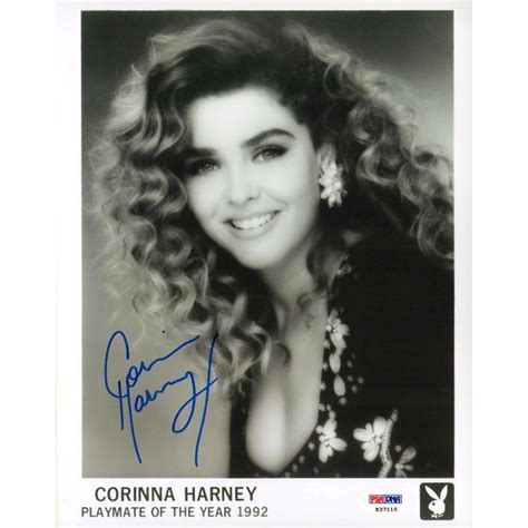 Corinna Harney Signed Playboy Headshot 8x10 Photo PSA DNA COA Playmate