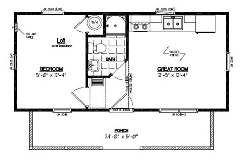 22×24 cabin loft assembly plans with 3d building layout. Free Download 12x24 Cabin Floor Plans - home design