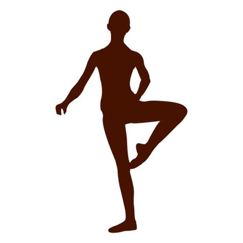 Dancer Balance Pose Silhouette Transparent Png And Svg Vector File