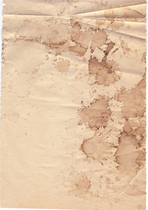 Coffee Stained Paper Wrinkle In Time Old Paper Background