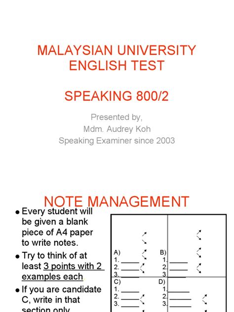 Get practical tips and useful strategies to help you manage public speaking anxiety so you can conquer your next talk. MUET SPEAKING TIPS | Cognition | Psychology & Cognitive ...