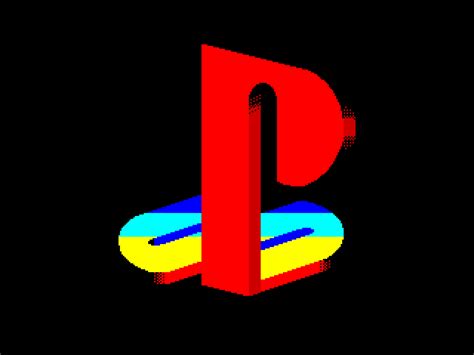 Zx Spectrum 8 Bit Pixel Art De Imagen Sony Playstation Logo Por
