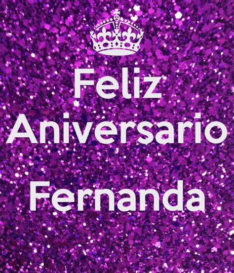 Feliz Aniversario Fernanda Poster Diana Keep Calm O Matic
