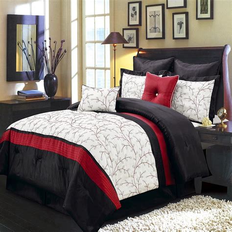 They can transform a room from bleak to bright and cheery in a matter of minutes. Red White and Black Comforters & Bedding Sets: Bright ...