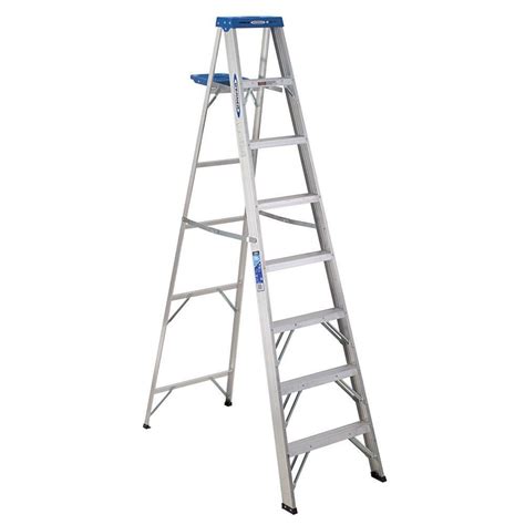 Werner 8 Ft Aluminum Step Ladder With 250 Lb Load Capacity Type I